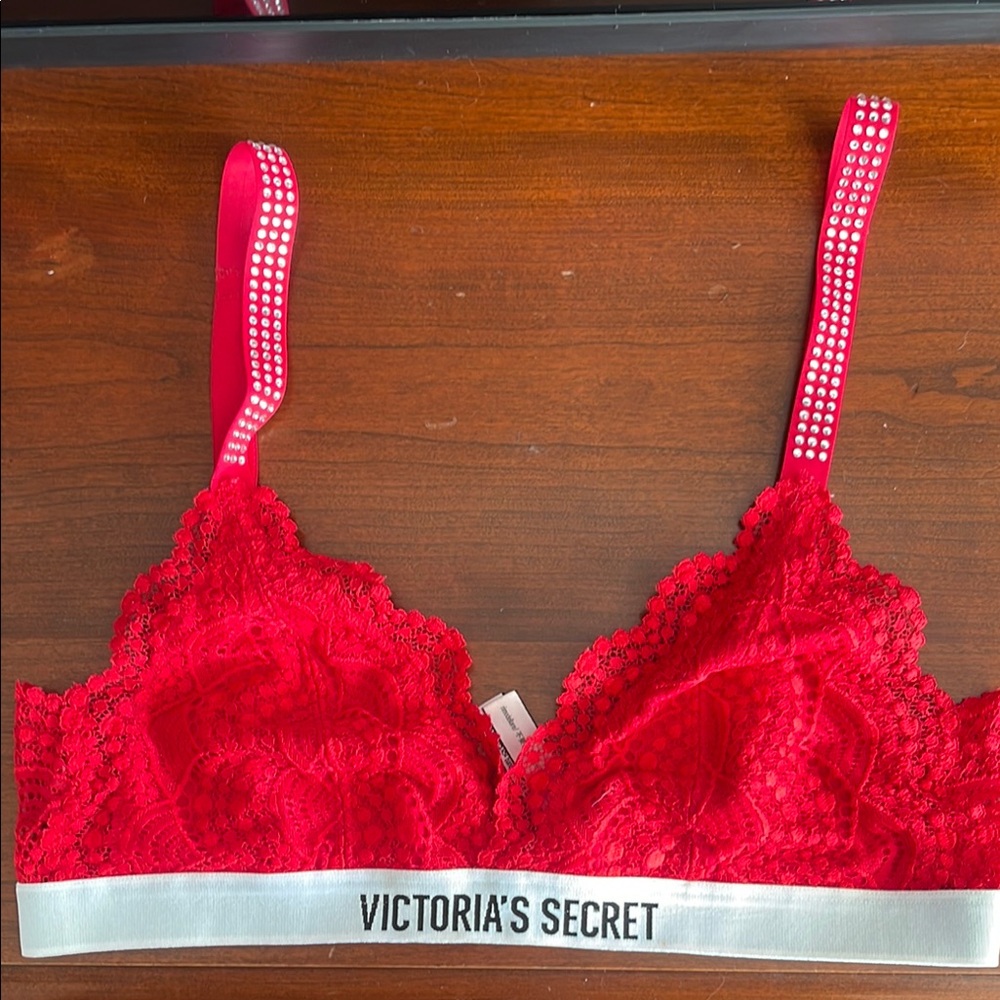 Victoria's Secret Red Lace Bralette